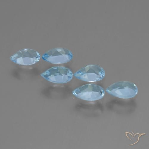 Shop natural 2.80ct Bleu ciel Topaze gems, En forme de poire, from Brésil at GemSelect. In stock, global shipping!
