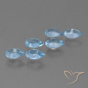 Shop natural 2.93ct Bleu Suisse Topaze gems, En forme de poire, from Brésil at GemSelect. In stock, global shipping!