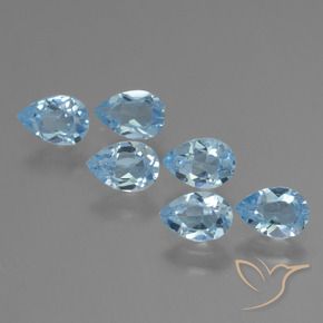 Shop natural 3.28ct Bleu ciel Topaze gems, En forme de poire, from Brésil at GemSelect. In stock, global shipping!