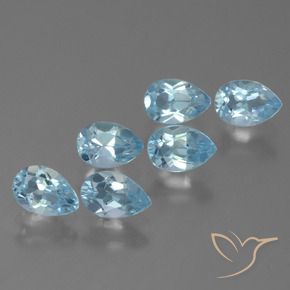 Shop natural 3.20ct Bleu Suisse Topaze gems, En forme de poire, from Brésil at GemSelect. In stock, global shipping!