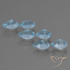 Shop natural 3.20ct Bleu Suisse Topaze gems, En forme de poire, from Brésil at GemSelect. In stock, global shipping!
