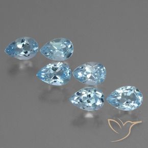 Shop natural 3.28ct Bleu ciel Topaze gems, En forme de poire, from Brésil at GemSelect. In stock, global shipping!