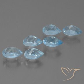 Shop natural 3.28ct Bleu ciel Topaze gems, En forme de poire, from Brésil at GemSelect. In stock, global shipping!