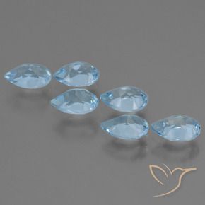 Shop natural 2.89ct Bleu Suisse Topaze gems, En forme de poire, from Brésil at GemSelect. In stock, global shipping!