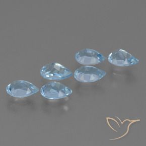 Shop natural 3.13ct Bleu Suisse Topaze gems, En forme de poire, from Brésil at GemSelect. In stock, global shipping!