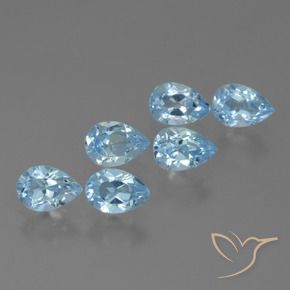 Shop natural 3.69ct Bleu Suisse Topaze gems, En forme de poire, from Brésil at GemSelect. In stock, global shipping!