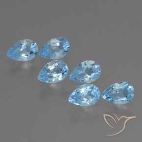Shop natural 3.07ct Bleu Suisse Topaze gems, En forme de poire, from Brésil at GemSelect. In stock, global shipping!