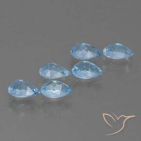 Shop natural 3.07ct Bleu Suisse Topaze gems, En forme de poire, from Brésil at GemSelect. In stock, global shipping!