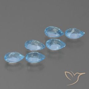Shop natural 2.93ct Bleu ciel Topaze gems, En forme de poire, from Brésil at GemSelect. In stock, global shipping!
