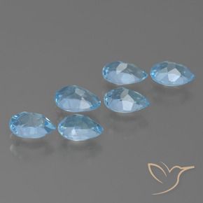 Shop natural 3.15ct Bleu Suisse Topaze gems, En forme de poire, from Brésil at GemSelect. In stock, global shipping!