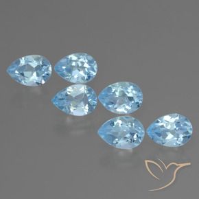 Shop natural 3.31ct Bleu ciel Topaze gems, En forme de poire, from Brésil at GemSelect. In stock, global shipping!