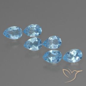 Shop natural 3.16ct Bleu Suisse Topaze gems, En forme de poire, from Brésil at GemSelect. In stock, global shipping!
