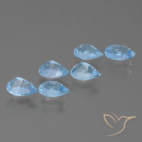 Shop natural 3.22ct Bleu Suisse Topaze gems, En forme de poire, from Brésil at GemSelect. In stock, global shipping!