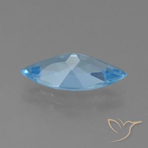 Topaze Bleu Suisse naturelle Marquise, 3.07 ct, VS