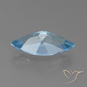 Topaze Bleu Suisse naturelle Marquise, 3.87 ct, VS