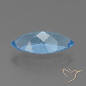 Topaze Bleu Suisse naturelle Marquise, 3.94 ct, VS
