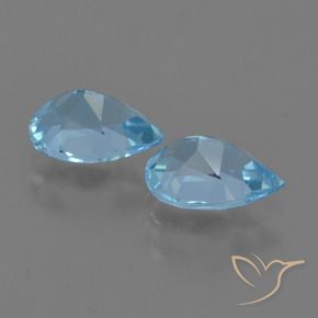 Shop natural 1.68ct Bleu Suisse Topaze gems, En forme de poire, from Brésil at GemSelect. In stock, global shipping!