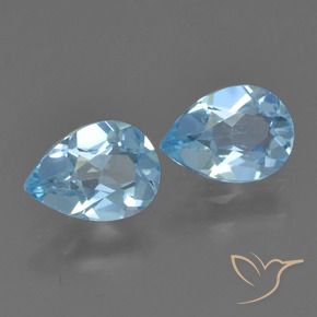 Shop natural 1.59ct Bleu Suisse Topaze gems, En forme de poire, from Brésil at GemSelect. In stock, global shipping!