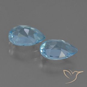 Shop natural 1.59ct Bleu Suisse Topaze gems, En forme de poire, from Brésil at GemSelect. In stock, global shipping!
