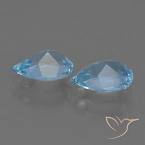 Shop natural 1.54ct Bleu Suisse Topaze gems, En forme de poire, from Brésil at GemSelect. In stock, global shipping!