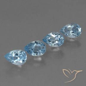Shop natural 2.15ct Bleu Suisse Topaze gems, En forme de poire, from Brésil at GemSelect. In stock, global shipping!