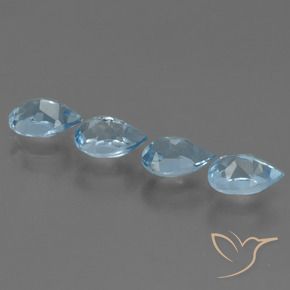 Shop natural 2.15ct Bleu Suisse Topaze gems, En forme de poire, from Brésil at GemSelect. In stock, global shipping!