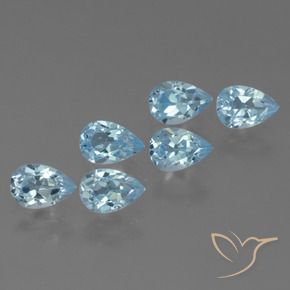 Shop natural 3.55ct Bleu ciel Topaze gems, En forme de poire, from Brésil at GemSelect. In stock, global shipping!