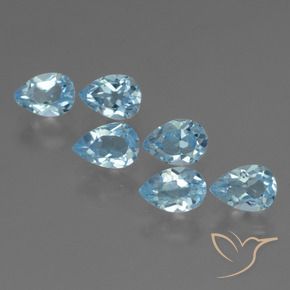 Shop natural 3.62ct Bleu ciel Topaze gems, En forme de poire, from Brésil at GemSelect. In stock, global shipping!