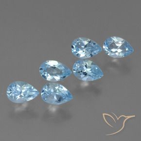 Shop natural 3.53ct Bleu ciel Topaze gems, En forme de poire, from Brésil at GemSelect. In stock, global shipping!