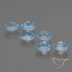 Shop natural 3.53ct Bleu ciel Topaze gems, En forme de poire, from Brésil at GemSelect. In stock, global shipping!