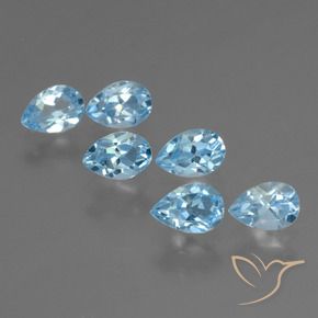 Shop natural 3.45ct Bleu ciel Topaze gems, En forme de poire, from Brésil at GemSelect. In stock, global shipping!