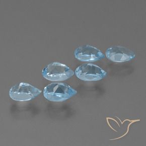 Shop natural 3.45ct Bleu ciel Topaze gems, En forme de poire, from Brésil at GemSelect. In stock, global shipping!