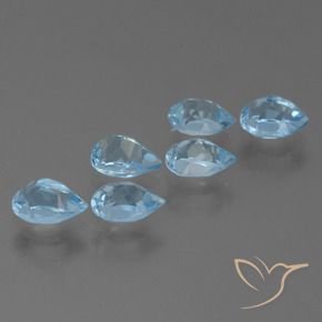 Shop natural 3.77ct Bleu Suisse Topaze gems, En forme de poire, from Brésil at GemSelect. In stock, global shipping!