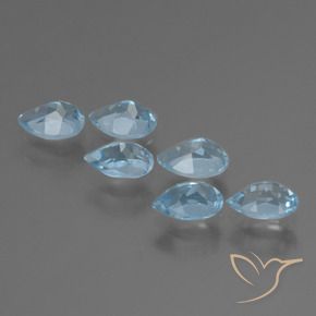 Shop natural 3.44ct Bleu Suisse Topaze gems, En forme de poire, from Brésil at GemSelect. In stock, global shipping!