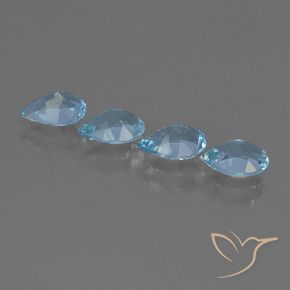Shop natural 3.02ct Bleu Suisse Topaze gems, En forme de poire, from Brésil at GemSelect. In stock, global shipping!