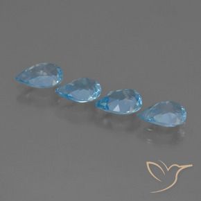 Shop natural 2.92ct Bleu Suisse Topaze gems, En forme de poire, from Brésil at GemSelect. In stock, global shipping!