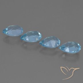 Shop natural 3.21ct Bleu Suisse Topaze gems, En forme de poire, from Brésil at GemSelect. In stock, global shipping!