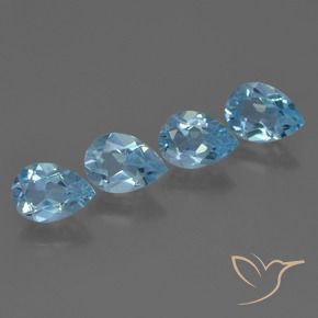 Shop natural 3.18ct Bleu Suisse Topaze gems, En forme de poire, from Brésil at GemSelect. In stock, global shipping!