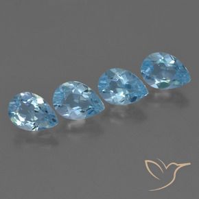 Shop natural 3.33ct Bleu Suisse Topaze gems, En forme de poire, from Brésil at GemSelect. In stock, global shipping!