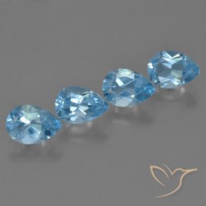 Shop natural 3.35ct Bleu Suisse Topaze gems, En forme de poire, from Brésil at GemSelect. In stock, global shipping!