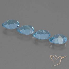 Shop natural 3.35ct Bleu Suisse Topaze gems, En forme de poire, from Brésil at GemSelect. In stock, global shipping!