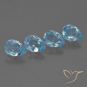 Shop natural 3.47ct Bleu ciel Topaze gems, En forme de poire, from Brésil at GemSelect. In stock, global shipping!