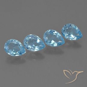 Shop natural 3.41ct Bleu Suisse Topaze gems, En forme de poire, from Brésil at GemSelect. In stock, global shipping!