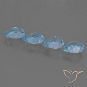 Shop natural 3.41ct Bleu Suisse Topaze gems, En forme de poire, from Brésil at GemSelect. In stock, global shipping!