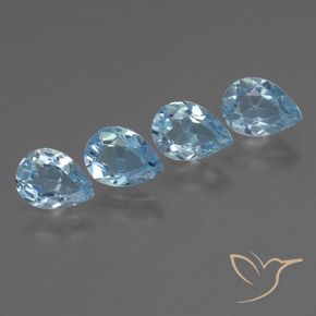 Shop natural 3.37ct Bleu ciel Topaze gems, En forme de poire, from Brésil at GemSelect. In stock, global shipping!