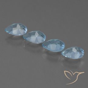 Shop natural 3.37ct Bleu ciel Topaze gems, En forme de poire, from Brésil at GemSelect. In stock, global shipping!