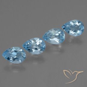Shop natural 3.41ct Bleu Suisse Topaze gems, En forme de poire, from Brésil at GemSelect. In stock, global shipping!