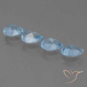 Shop natural 3.41ct Bleu Suisse Topaze gems, En forme de poire, from Brésil at GemSelect. In stock, global shipping!