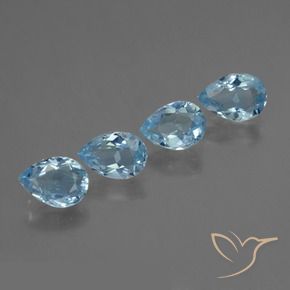 Shop natural 3.27ct Bleu ciel Topaze gems, En forme de poire, from Brésil at GemSelect. In stock, global shipping!