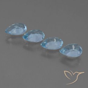 Shop natural 3.39ct Bleu ciel Topaze gems, En forme de poire, from Brésil at GemSelect. In stock, global shipping!